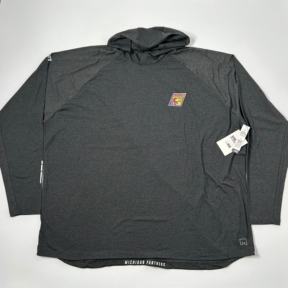 USFL Michigan Panthers MSX Michael Strahan Pullover Hoodie 5XL NWT